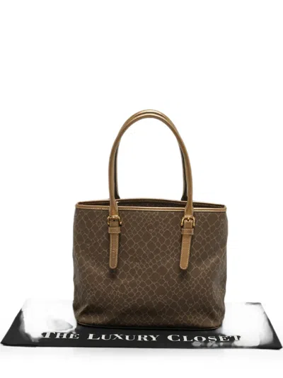 Pre-owned Nina Ricci Printed Tote Bag In Brown