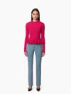 Nina Ricci Sweater With Ruffle Peplum Xl