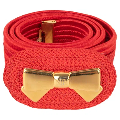 Pre-owned Nina Ricci Red Vintage Belt