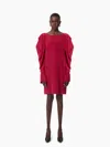 Nina Ricci Mini Dress With Ruched Sleeves