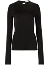 Nina Ricci Round Open Back Top In Black