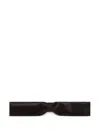 Nina Ricci Satin Bow Tie In Black