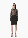 Nina Ricci Shirt With Bell Cuffs In Black