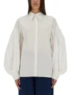 Nina Ricci Collared Shirt Puff Sleeves