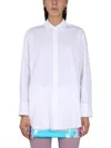 Nina Ricci Relaxed Fit White Button Closure Shirt In White