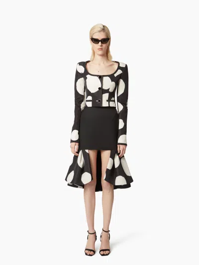 Nina Ricci Short Jacket With Round Neckline In Black