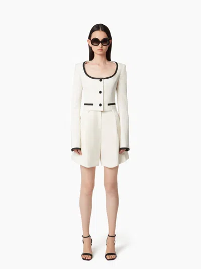 NINA RICCI SHORT JACKET WITH ROUND NECKLINE