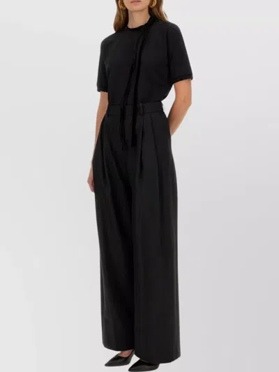 NINA RICCI SHORT SLEEVE TOP RIBBON DETAIL