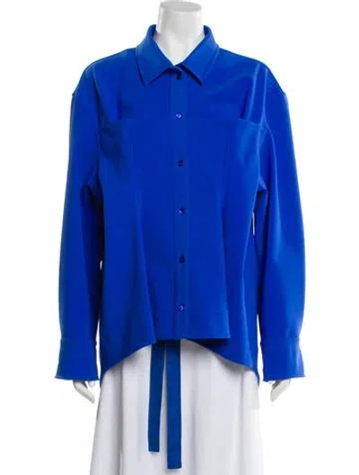 Pre-owned Nina Ricci Silk Evening Jacket In Blue