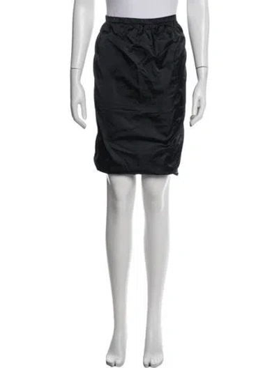 Pre-owned Nina Ricci Silk Mini Skirt In Black