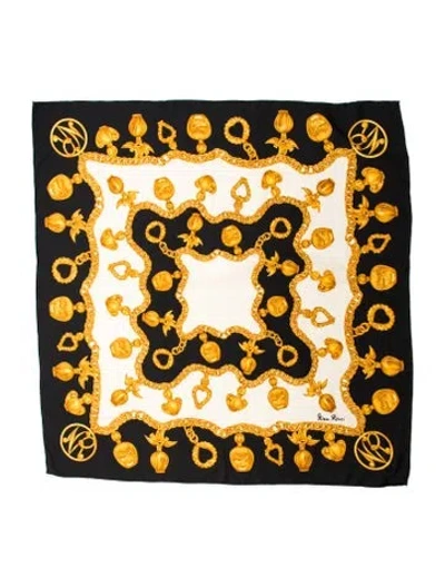 Pre-owned Nina Ricci Silk Printed Scarf In Multi