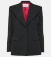 NINA RICCI SINGLE-BREASTED CADY BLAZER