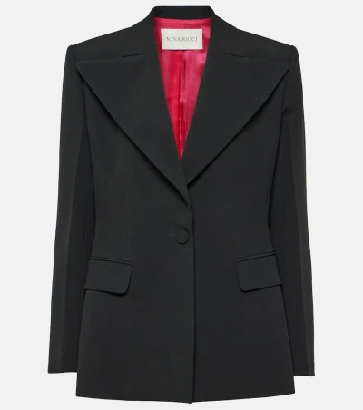 Nina Ricci Single-breasted Cady Blazer In Black