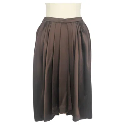 Pre-owned Nina Ricci Skirt Haute Couture In Black