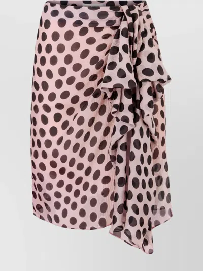 NINA RICCI SKIRT KNEE LENGTH BOW DETAILING
