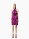 Nina Ricci Skirt With Asymmetrical Bow Detail In Purple