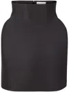 Nina Ricci Taffeta High-waisted Mini Skirt In Black
