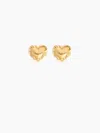 Nina Ricci Small Heart Cushion Earrings One Size In Gold