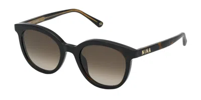 Nina Ricci Snr264 0722 Women's Sunglasses Tortoiseshell Size 50 In Multi