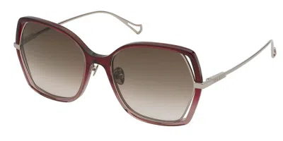 Nina Ricci Snr361 0aq8 Women's Sunglasses Pink Size 57