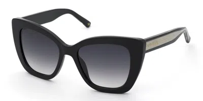 Nina Ricci Snr376 0700 Women's Sunglasses Black Size 52