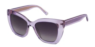 Nina Ricci Snr376 0l83 Women's Sunglasses Purple Size 52