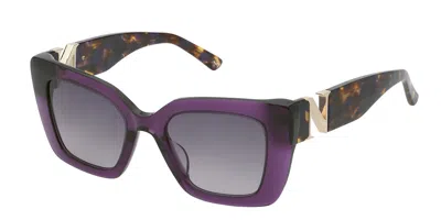 Nina Ricci Snr378v 0916 Women's Sunglasses Purple Size 50
