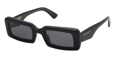 Nina Ricci Snr397 0700 Women's Sunglasses Black Size 50