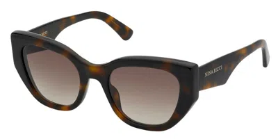 Nina Ricci Snr398 0752 Women's Sunglasses Tortoiseshell Size 54