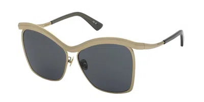 Nina Ricci Snr401 300k Women's Sunglasses  Size 60 In Gold