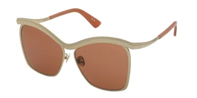 Nina Ricci Snr401 300y Women's Sunglasses  Size 60 In Gold