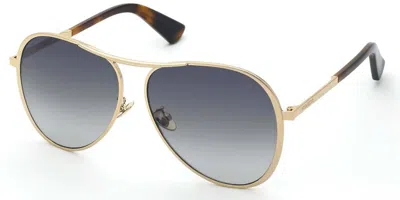 Nina Ricci Snr407 0300 Women's Sunglasses Gold Size 59