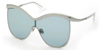 Nina Ricci Snr408 0579 Women's Sunglasses Silver Size 99