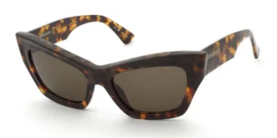 Nina Ricci Snr434 0745 Occhiali Da Sole Tartarugatishell Per Uomo In Brown