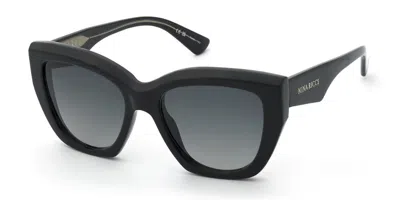 Nina Ricci Snr438 0700 Women's Sunglasses Black Size 54