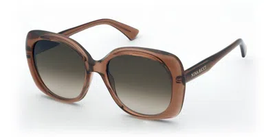Nina Ricci Snr457 07ay Occhiali Da Sole Marroni Per Uomo In Brown