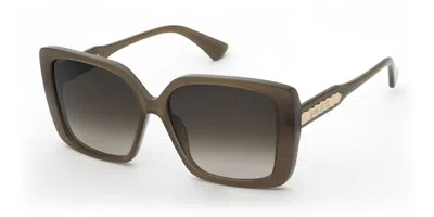 Nina Ricci Snr462 0g41 Men's Sunglasses Brown Size 58