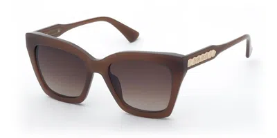 Nina Ricci Snr463 03g9 Occhiali Da Sole Rosa Per Uomo In Brown