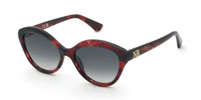 Nina Ricci Snr478 0vc8 Women's Sunglasses Tortoiseshell Size 55 In Gray