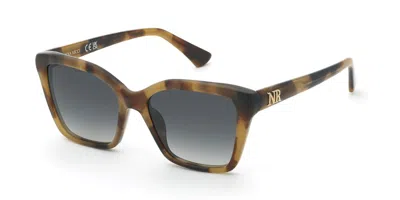 Nina Ricci Snr479 0922 Women's Sunglasses Tortoiseshell Size 54 In Brown