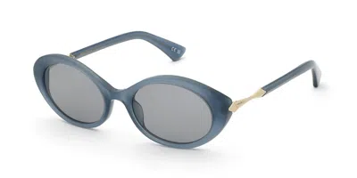 Nina Ricci Snr481 0w47 Women's Sunglasses Blue Size 53 In Green