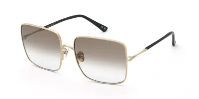 Nina Ricci Snr483 0300 Women's Sunglasses Gold Size 60