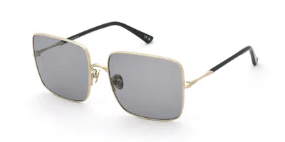 Nina Ricci Snr483 300q Women's Sunglasses Gold Size 60 In Gray