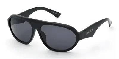 Nina Ricci Snr488 0700 Women's Sunglasses Black Size 61