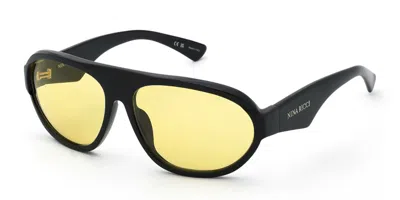 Nina Ricci Snr488 700y Women's Sunglasses Black Size 61
