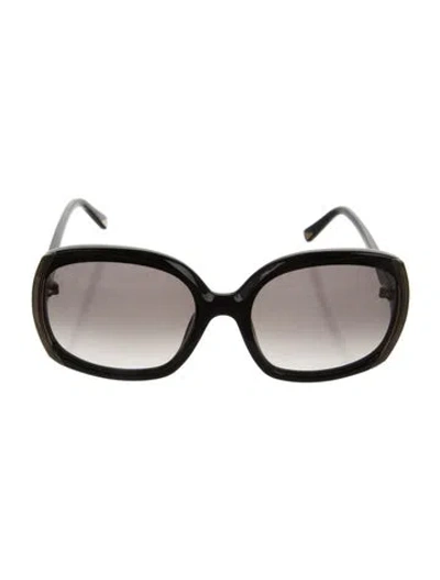 Pre-owned Nina Ricci Square Gradient Sunglasses In Black