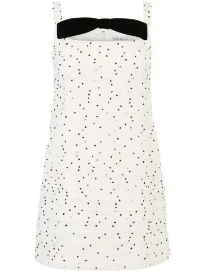 NINA RICCI SQUARE-NECK MINI DRESS