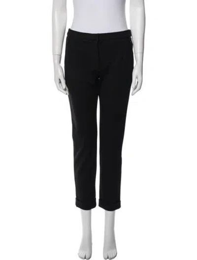 Pre-owned Nina Ricci Straight Leg Pants In Black