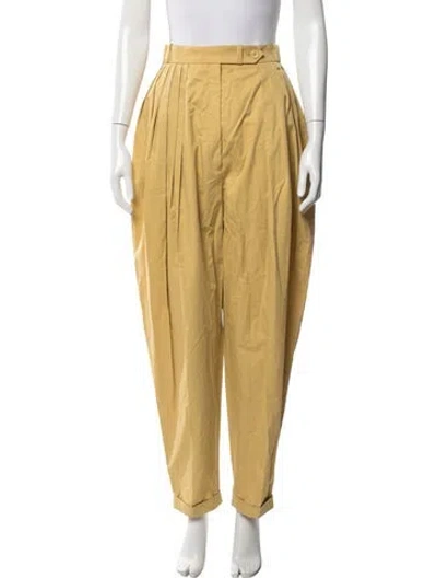 Pre-owned Nina Ricci Straight Leg Pants W/ Tags In Yellow