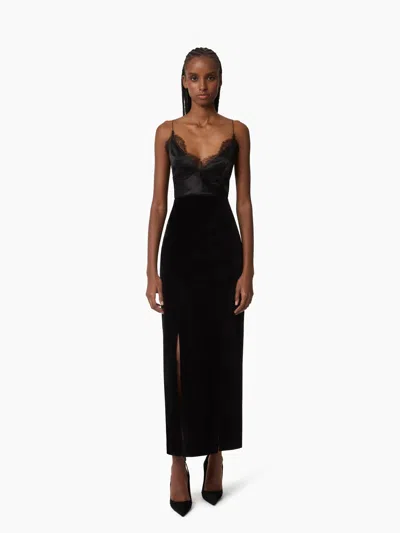 Nina Ricci Straight Velvet Skirt